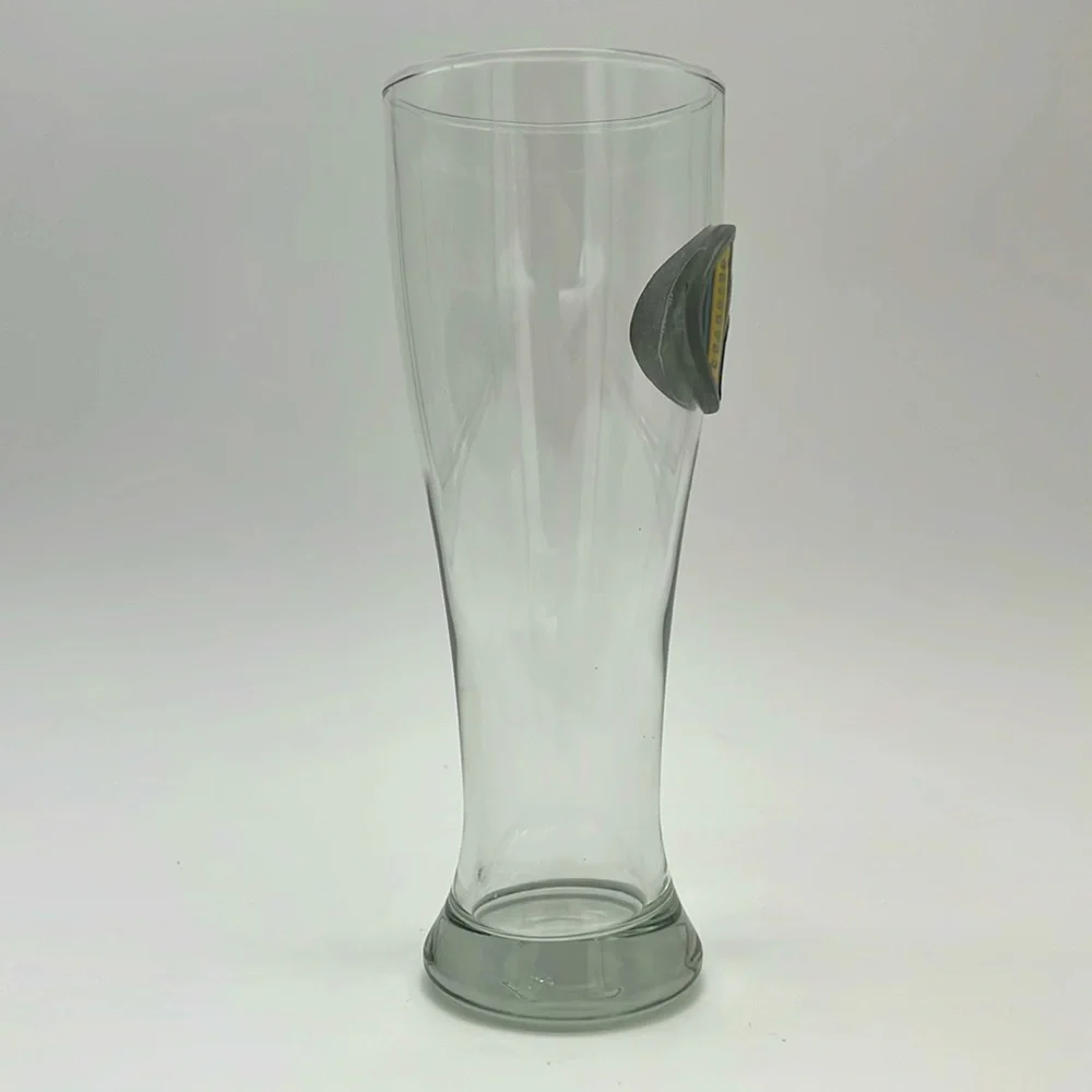 San Diego Chargers Pilsner Glass with Pewter Lightning Bolt Logo Design